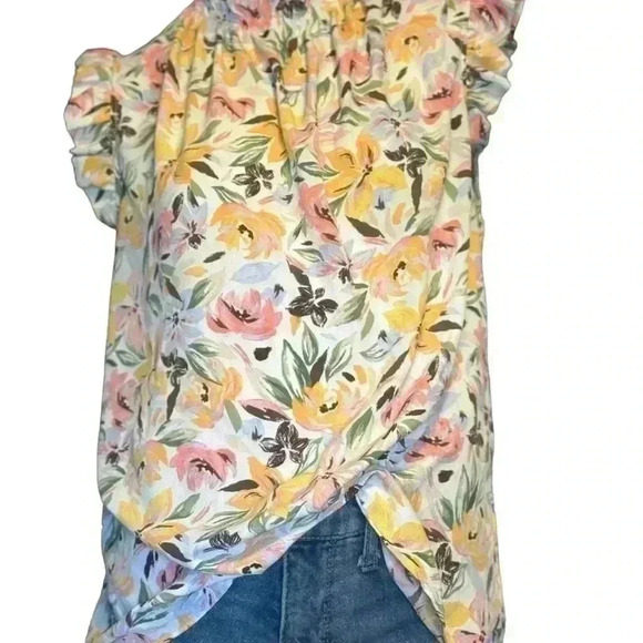 Unbranded Women's Ruffle Sleeve Floral Tank Top. - Picture 3 of 9